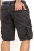 Black 1 Cargo Denim Short - Khotwh